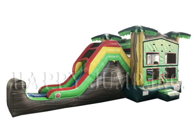 Large Tropical Island Inflatable Combo